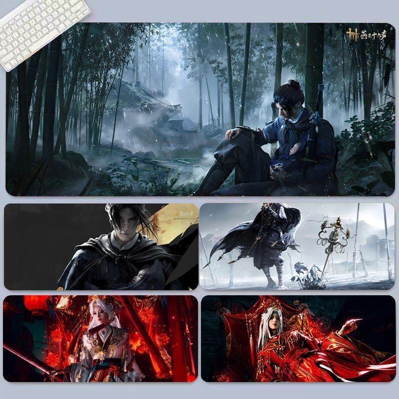 Where Winds Meet แผ่นรองเมาส์ - แผ่นรองโต๊ะสําหรับเล่นเกม Yanyun Shiliu Sheng ฐานกันลื่นหนา 3 มม.