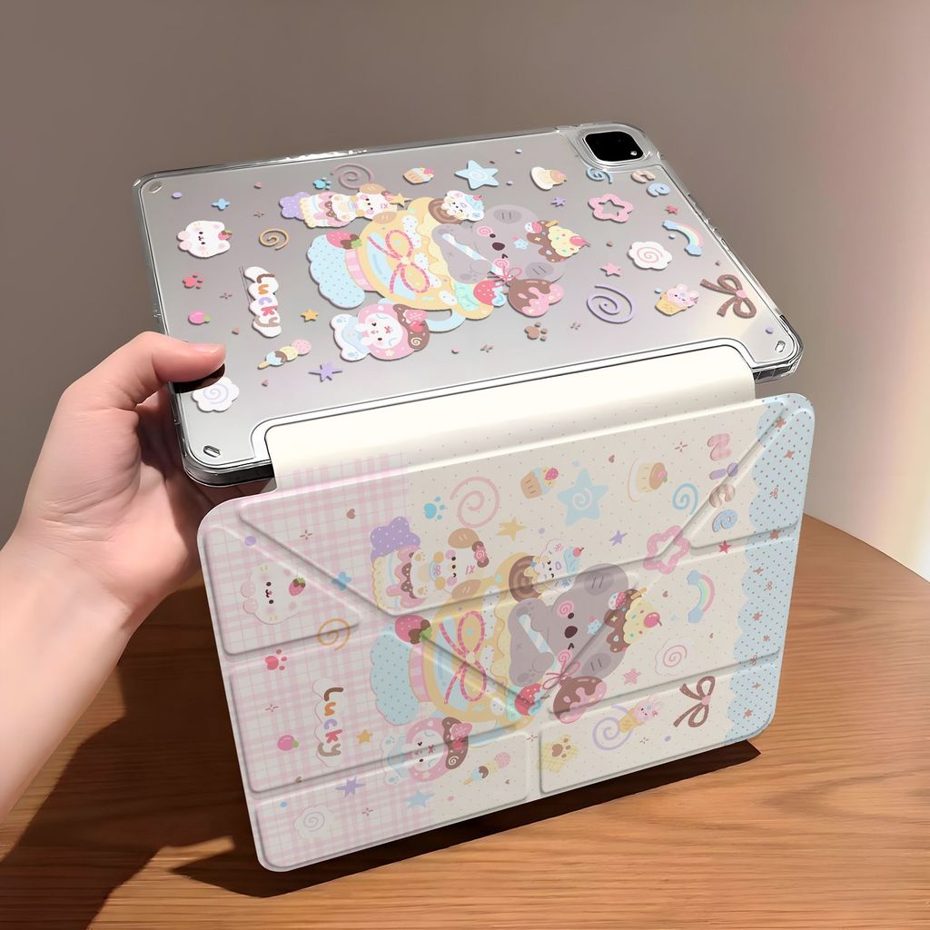 น่ารักสุดๆ!FX เคสป้องกันแท็บเล็ตไม่มีช่องเสียบปากกา 3+Y พับ 11 รุ่นเหมาะสําหรับ ipad Anti-Bending โป