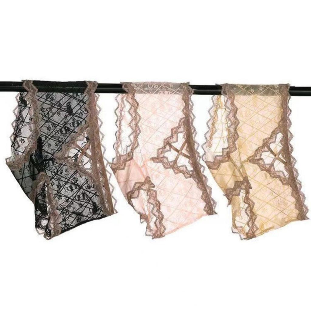 💗แพ็ค 5 ตัว💗กางเกงชั้นใน สตรี กางเกงใน ลูกไม้ ผู้หญิง ผ้าลูกไม้ซีทรูนุ่มบางเบา เซ็กซี่ ระบายอากาศดี ไม่อับชื้น มี 5 สี - รูปที่ 4