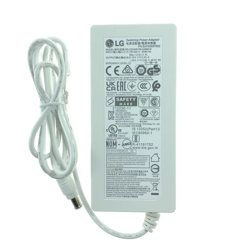 LG Original 32UK550/GK850/GP850/UN650 27GP83B อะแดปเตอร์ไฟจอแสดงผล 19V