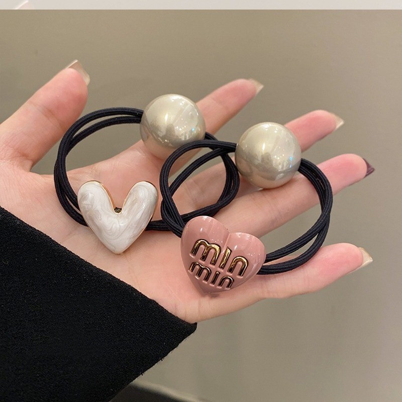 แหวนหัวเชือกมุกคุณภาพสูง รัดผมทนทานและสวยงาม