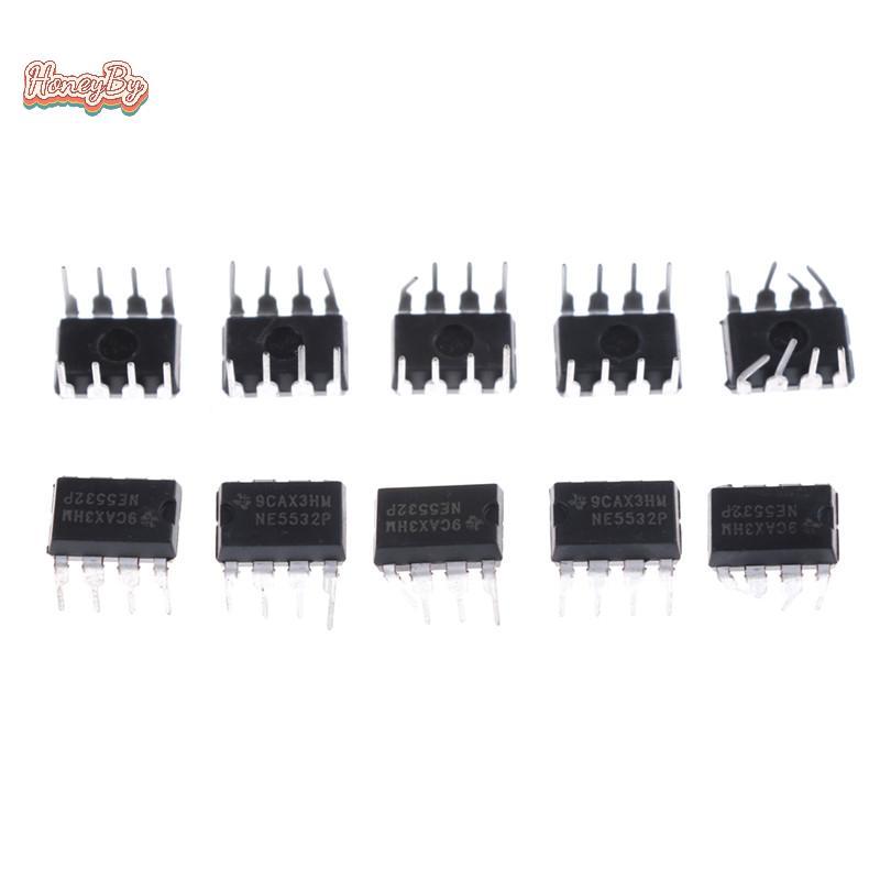 Honeybird 10 ชิ้น NE5532P NE5532 DIP-8 Dual เสียงรบกวนต่ํา Op-Amp TI IC Nice