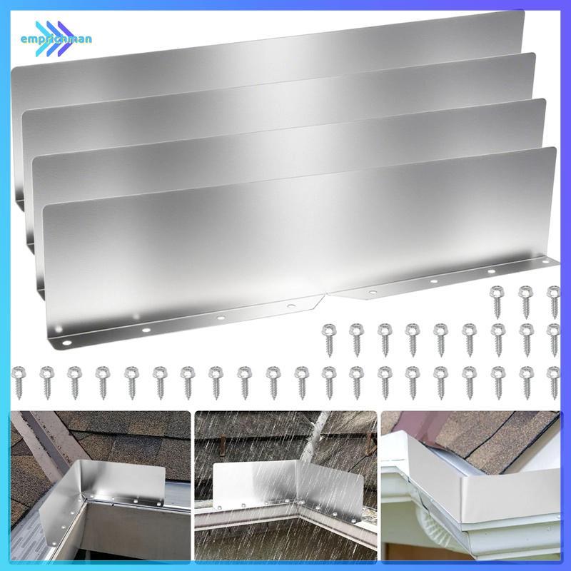 EPMN> 4 ชิ้น Rainwater Valley Gutter Splash Guard Rain หยด Gutter Guard,Rain หยด Gutter Guard สําหรั