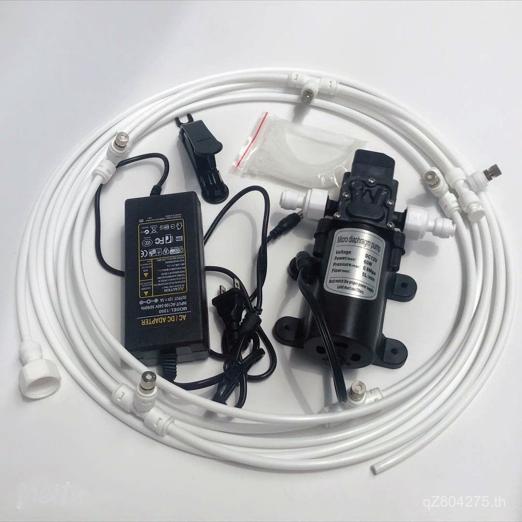 ชุดความชื้น Villa Cooling Sprayer XM-TB12v Atomizing Booster ปั๊มอุปกรณ์ Courtyard Miniature IF3W