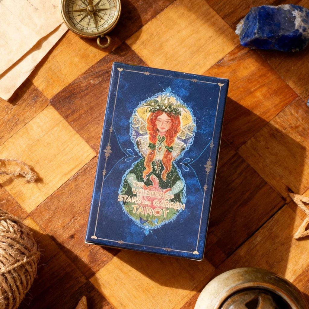 กระซิบของดาวและสวนไพ่ทาโรต์วิญญาณกระดาษแม่มดฟอร์จูนเรียกเข้าด้วยกันบัตรอ่านอาชีพเริ่มต้นตาเยน
