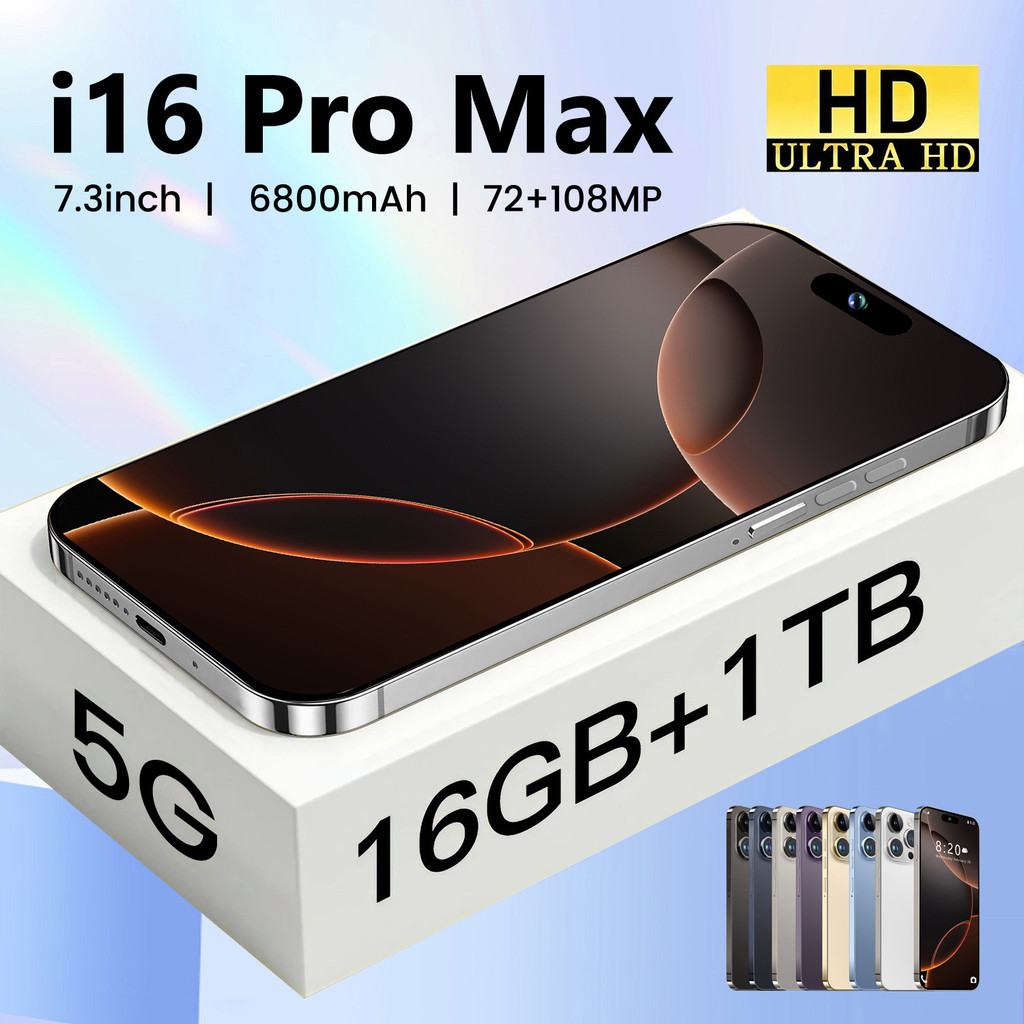 I16 Pro Max 16+1TB Smart Island Android 8.1 การค้าต่างประเทศขายร้อนสมาร์ทมือ