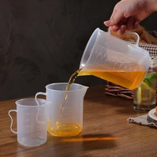 ถ้วยตวงพลาสติก สำหรับทำเครื่องประดับ บีกเกอร์พลาสติก ชนิดมีหู 1000ml 2000ml 3000ml 5000ml