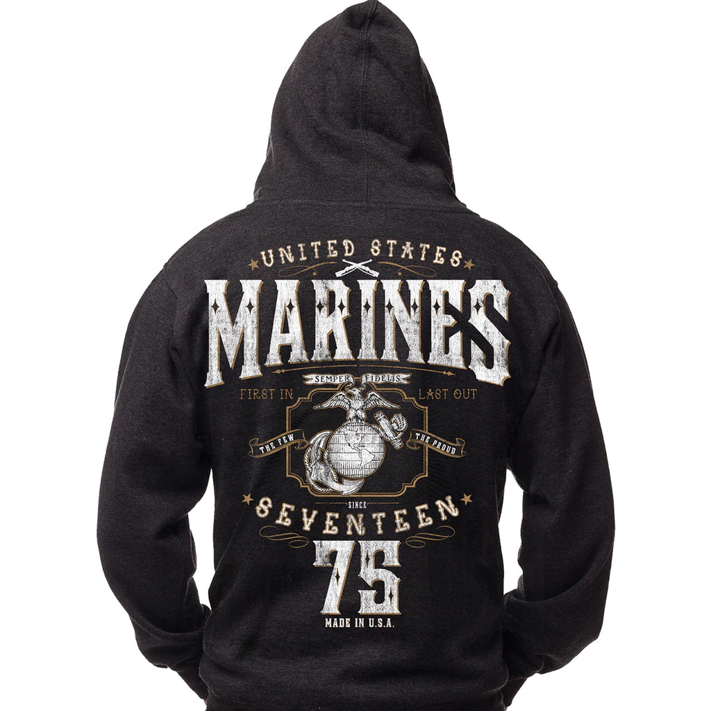 ออกแบบ Marine Corps พิมพ์ Hoodie USMC เสื้อกันหนาว 1021