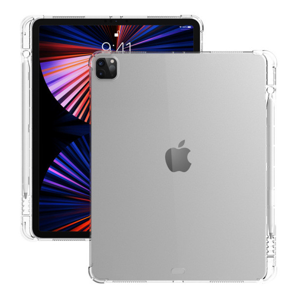 case ipad air4 เคส ipad gen10 เคส ipad เหมาะสําหรับแท็บเล็ต Apple iPad โปร่งใสกันกระแทกพร้อมช่องเสีย