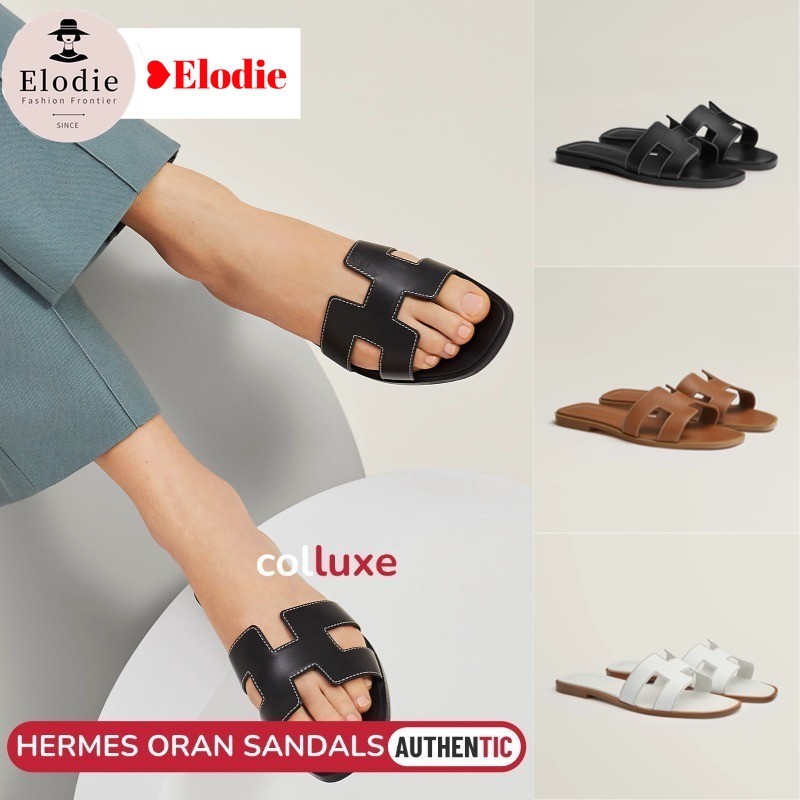 เฮอร์มีส Hermès Hermes Oran Sandals Flat sandals รองเท้าแตะ