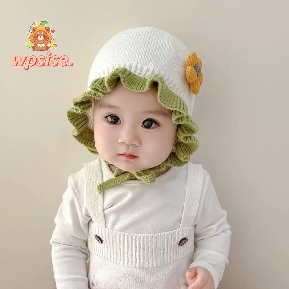 WPSISE Pullover Cap, Coldproof Warm Lace Princess Hat, Wind Balaclava 0-3Y