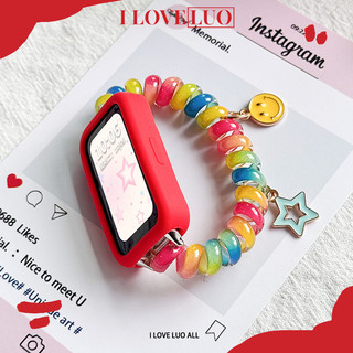 สายรัดยืดหยุ่น TPU อ่อน for Huawei Band 11 11 Pro 10 9 8 อุปกรณ์เสริมวงสร้อยข้อมือ Cutie for Smartwatch Huawei Band NFC