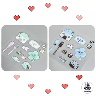 DIY เยลลี่สติกเกอร์กันน้ําใสนุ่มสติกเกอร์น่ารักลูกแมวหมี สร้างสรรค์อุปกรณ์เสริมสติกเกอร์สากลตกแต่งกรณีโทรศัพท์มือถือคอมพ