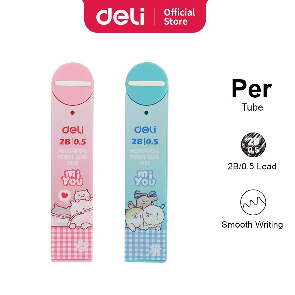 Deli Pencil MiYou Series ไส้ดินสอกด (0.5 มม.) [ต่อหลอด] 7005