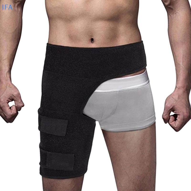 IFA Hip Support Belt Groin Support Scica Pain Relief ต้นขา Strappression Brace Joints Groin โรคข้ออักเสบสะโพกเข็มขัดป้องกันดี