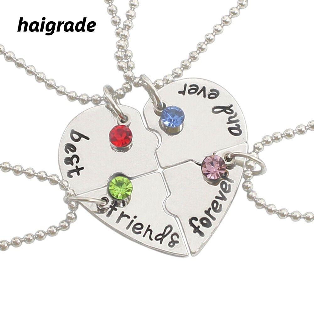 HAIGRADE 4 Bff Love Necklace Friend Nice Gift Necklace