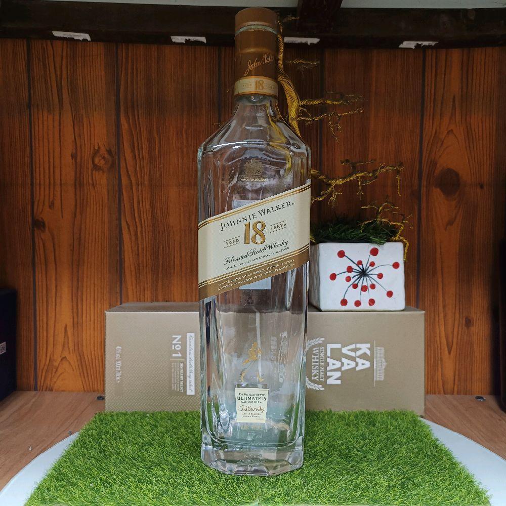 Johnny Walker ขวดไวน์ต่างประเทศ 18 ปี Made in Scotland สําหรับตกแต่งตู้โชว์ (ขวดเปล่า)