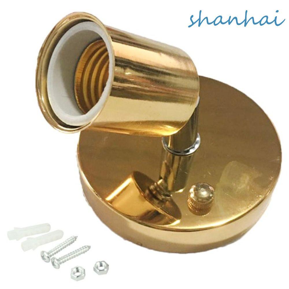 SHANHAI ที่ใส่หลอดไฟร้านอาหารโบราณ Edison 180 องศาบาร์ซ็อกเก็ตไฟบ้าน