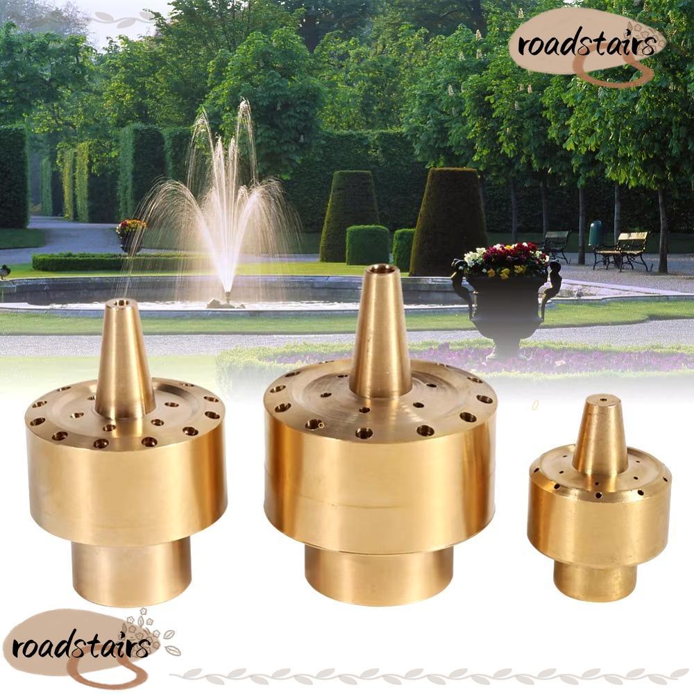 ROADSTAIRS ศูนย์ตรงสไตล์หัวฉีดน้ําพุ,ทนทานทองเหลืองดอกไม้คอลัมน์หัวฉีดสปริงเกลอร์,ของขวัญสร้างสรรค์F