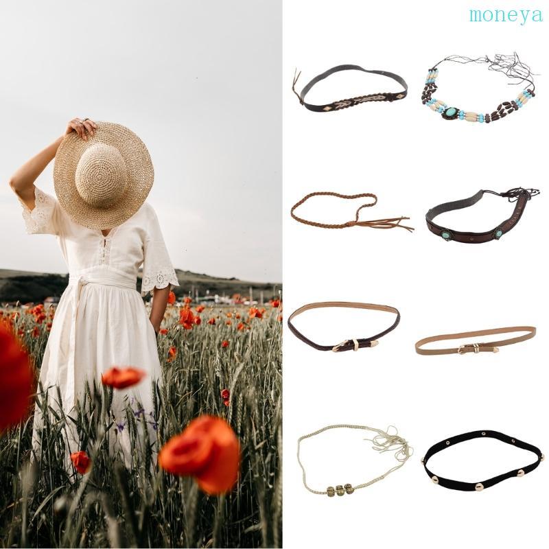 Mya Beaded Leather Hat Band - Perfect for Cowboy or Western Hats