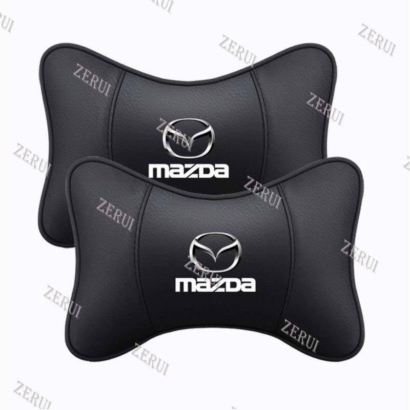 ZR สําหรับ MAZDA หมอนรองคอหนัง PU รถที่นั่ง Headrest สําหรับ MAZDA 3 5 6 CX-3 CX-4 CX-5 CX-7 CX-9