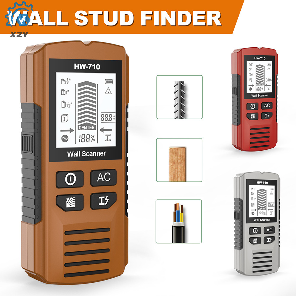 HW-710 6-in-1 Handheld Wall Detector Stud Finder เครื่องตรวจจับโลหะ