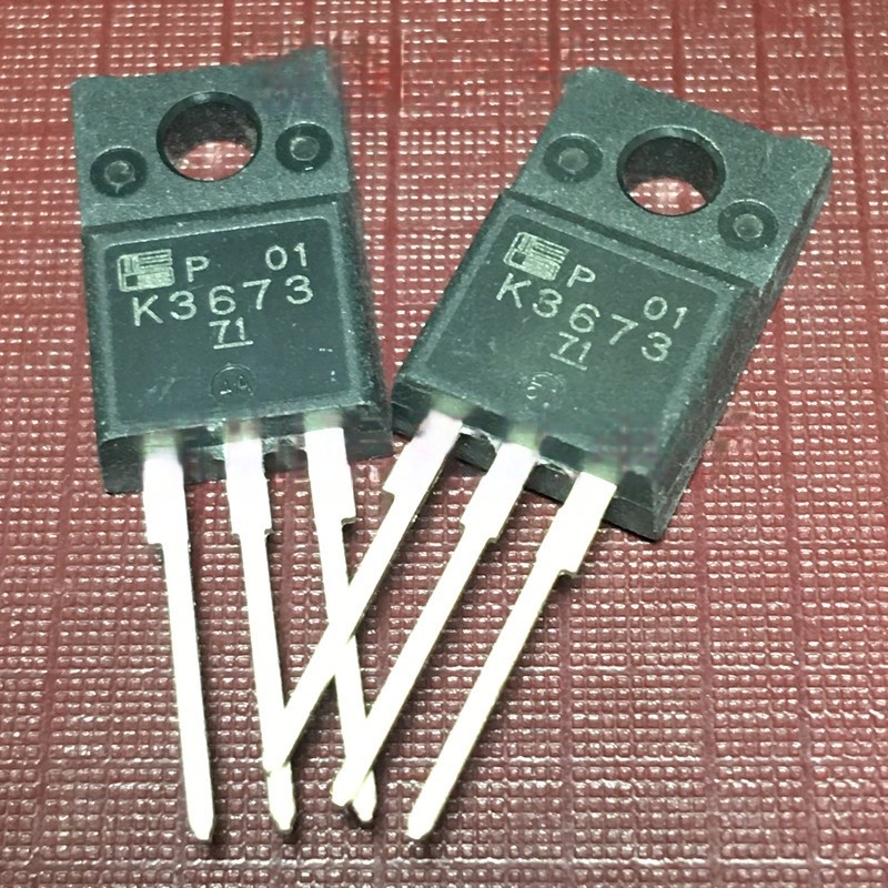 ((1 ชิ้น) ชิ้นส่วนอิเล็กทรอนิกส์ 2SK3673 K3673 Ready Stock MOS Field Effect Tube TO-220F 700V 10A