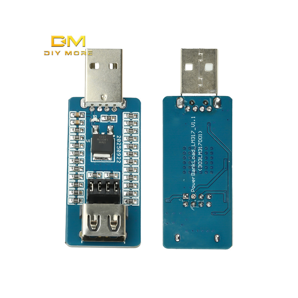 DIYMORE USB A Power Bank โมดูลป้องกันการกระแทกโหลดเสมือนจริงพร้อมกระแสไฟเอาต์พุตสลับได้
