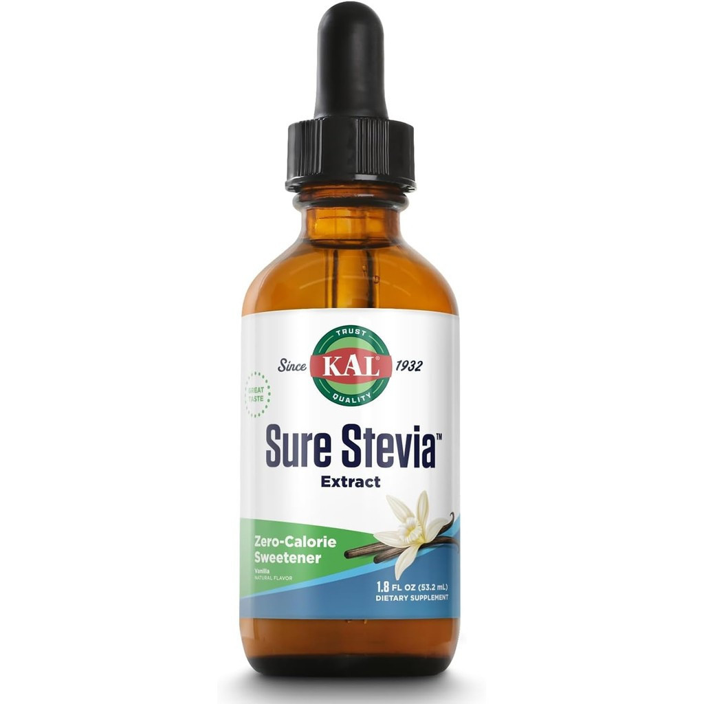 KAL Pure Stevia Extract, Vanilla, 1.8 Fluid Ounce