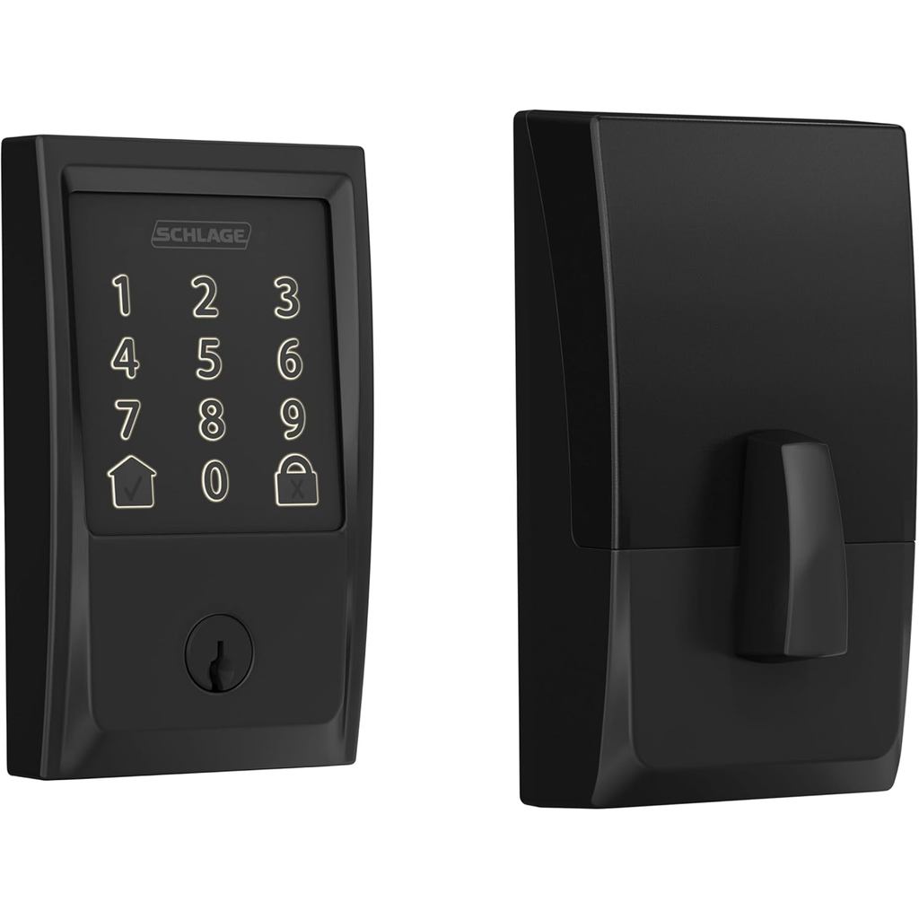 Schlage Encode สมาร์ท WiFi Deadbolt ล็อคสําหรับประตูด้านหน้า - Keyless Entry พร้อม App หรือ Touchscr