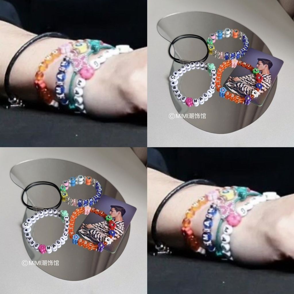 Wang Jiaer สร้อยข้อมือ TWD JOOPITER BBC Letter magicman สร้อยข้อมือคอนเสิร์ตสนับสนุนของขวัญ 10.24 S