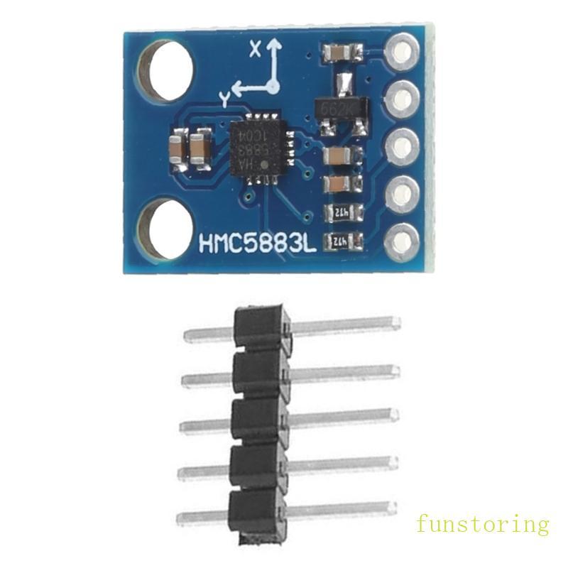 FUN GY-273 3V-5V HMC5883L Triple แกนเข็มทิศ Magnetometer Sensor โมดูลสามแกน