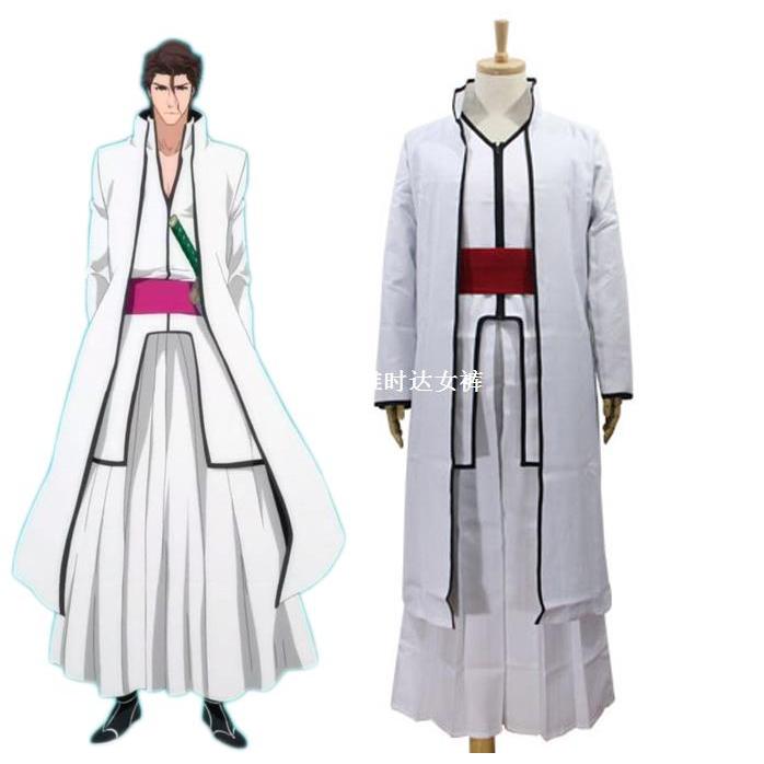 ชุดคอสเพลย์ Aizen Sousuke จาก anime Bleach สีขาว