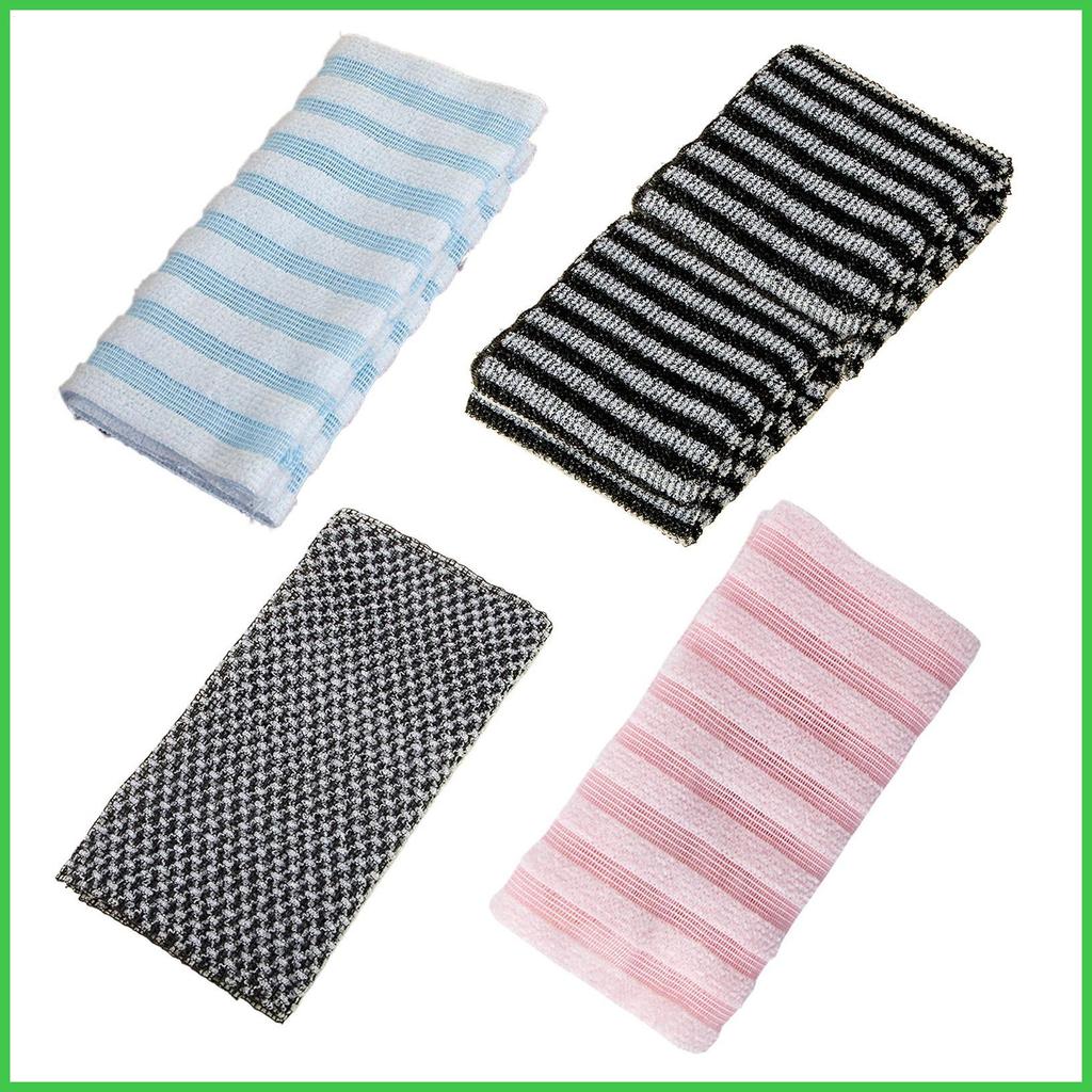 Exfoliate Towel 2X Shower Scrubber Exfoliate Washcloth Scrubber Back Scrubber Bath Wash Cloth Korean