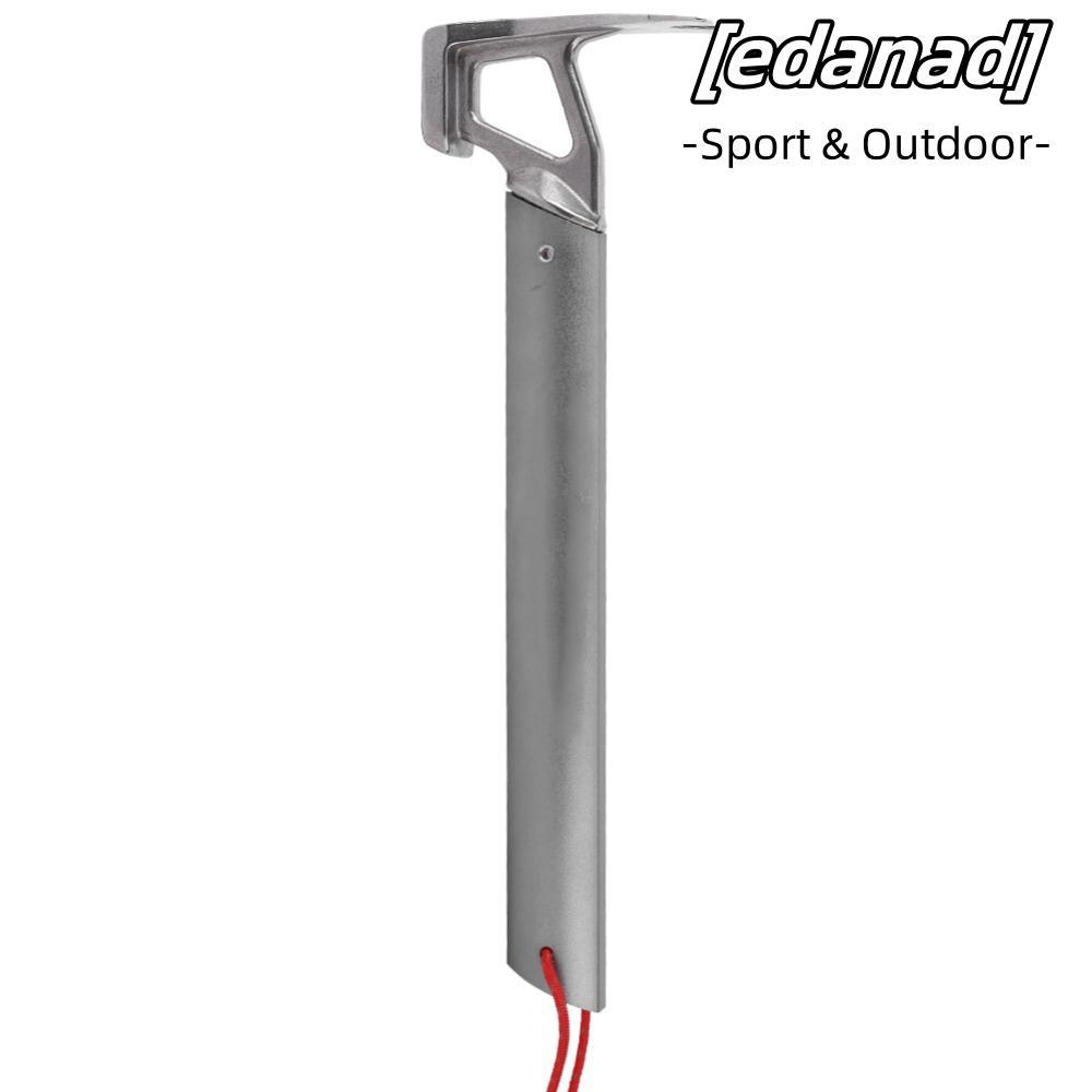 EDANAD เต็นท์ Stake Hammer, Heavy Duty สีเทา Camping Hammer, อลูมิเนียมทนทานแบบพกพาเต็นท์เล็บค้อนเดิ