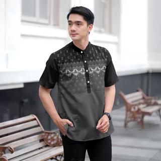 เสื้อเชิ้ต Kok สไตล์โมเดิร์น แขนสั้น ดีไซน์บาติก สำหรับผู้ชา…