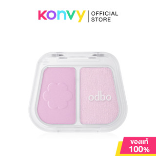 ODBO Duo Fuse Blush & Highlight 6g #01 บลัชออนและไฮไลท์ 2 เฉ…