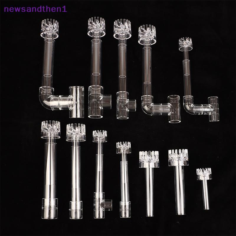 Newsandthen1 1 ชุด DIY Clear Aquarium Skimmer อะคริลิค Lily ท่อ Spin Inflow Outflow น้ําพืชถังกรองทําความสะอาดถังปลาอุปกรณ์เสริม