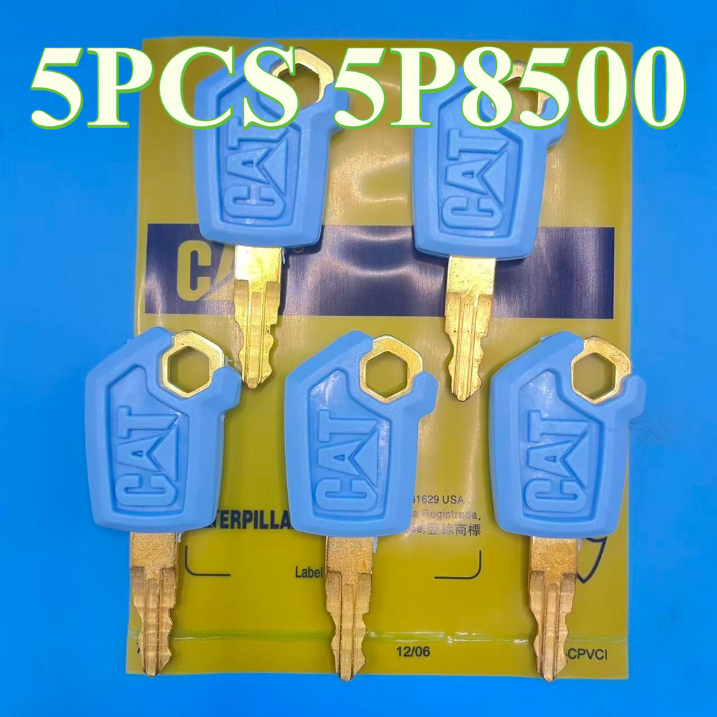 5PCS BLUE 5P8500 สําหรับ 5P8500 Heavy อุปกรณ์คีย์ Excavator กุญแจจุดระเบิด Excavator อุปกรณ์เสริมสวิ