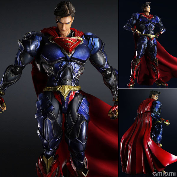 ในประเทศ PA Change Justice League SUPERMAN Joint Movable Boxed Model SUPERMAN รูปตุ๊กตาพร้อมสต็อกจัด