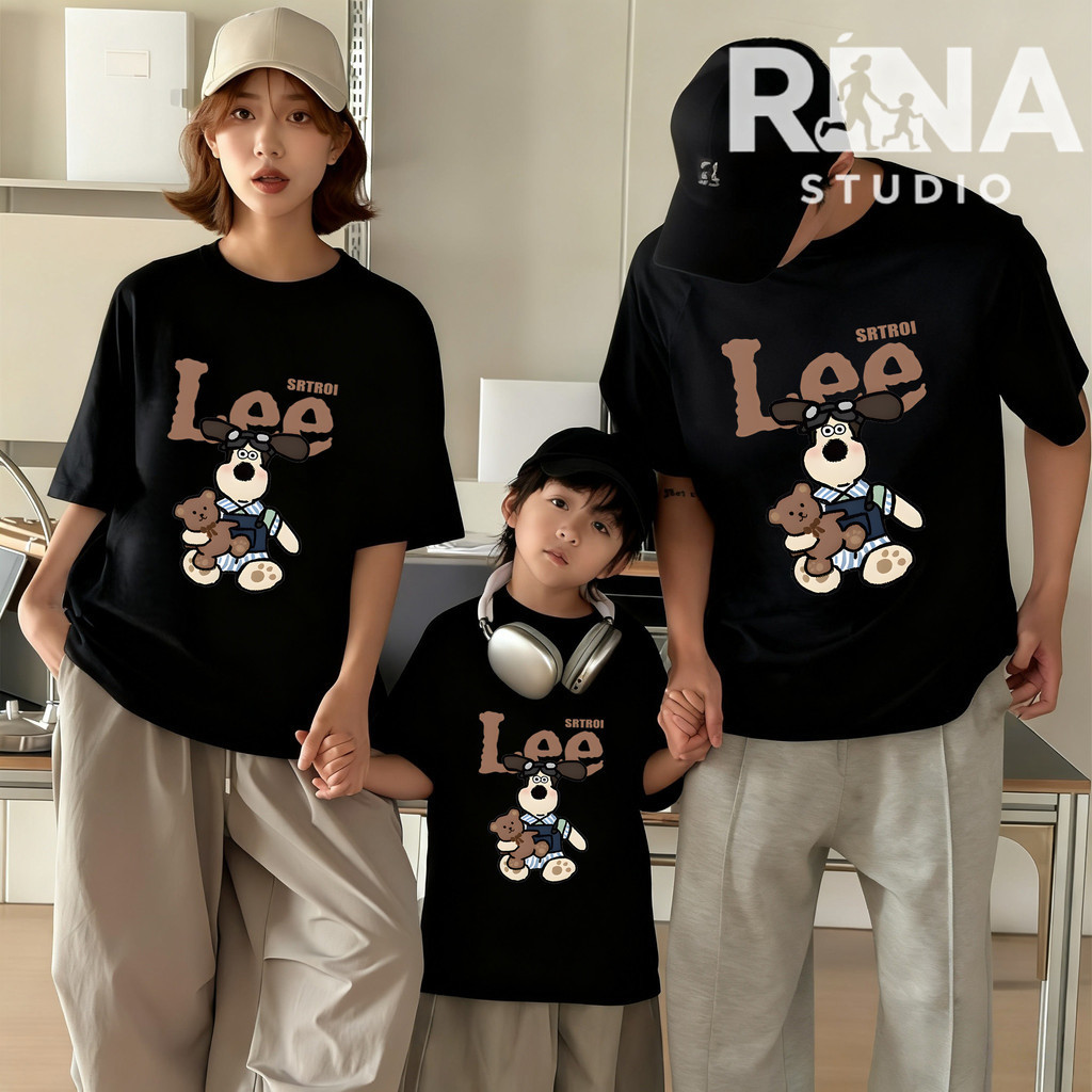 🔥พร้อมส่ง&COD🔥RINA STUDIO เสื้อผ้าพ่อแม่ลูกเสื้อยืด เสื้อยืดแขนสั้น มีรูปแบบการ์ตูนน่ารักปริ้นอยู่ 😍100% cotton#3