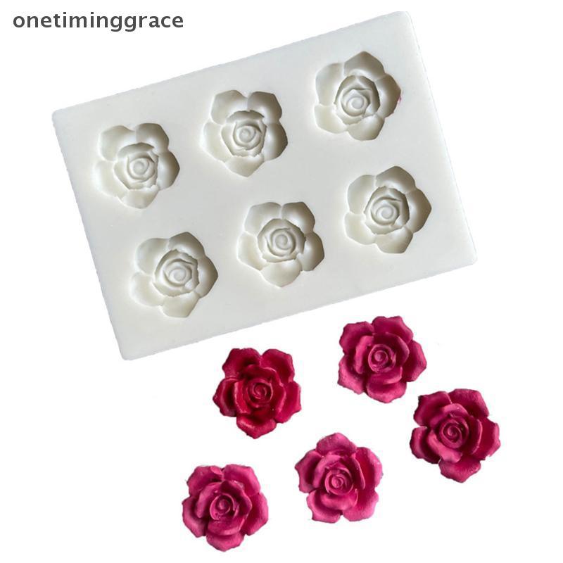 Onetiminggrace Rose Camellia ดอกไม้ซิลิโคน Sugarcraft แม่พิมพ์คุกกี้ Cupcake ช็อกโกแลตเบเกอรี่แม่พิมพ์ Fondant เค้กตกแต่งเครื่องมือ OMA ราคา ถูกที่สุด ดีลบีเคเค