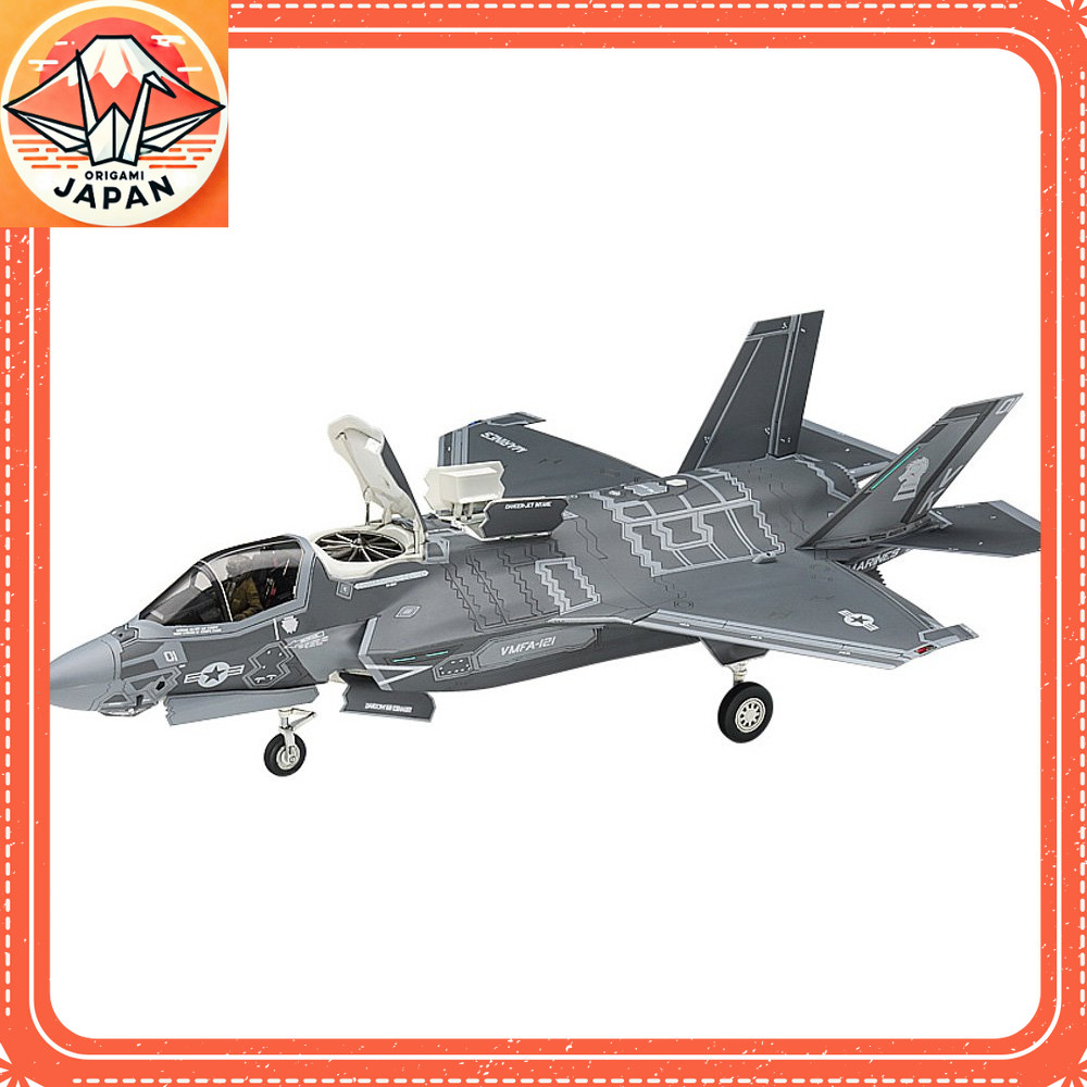 Hasegawa 1/72 US Marine Corps F-35 Lightning 2 B ประเภทพลาสติกทางทะเลของสหรัฐอเมริกา E46【Direct from