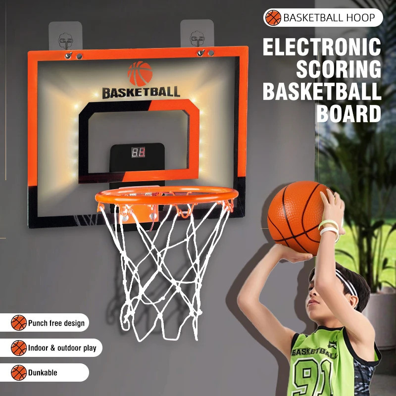 Outdoor Basketball Breakaway Rim Wall Mounted Basketball Hoop Over The Door Mini Basketball Hoop Toy