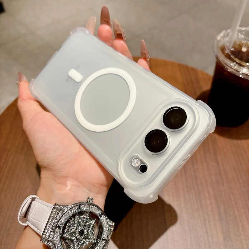 Original Magnetic Matte Soft Clear Case สําหรับ Huawei Pura80 Ultra P70 P80 Mate 80 70 60 50 40 Pro 
