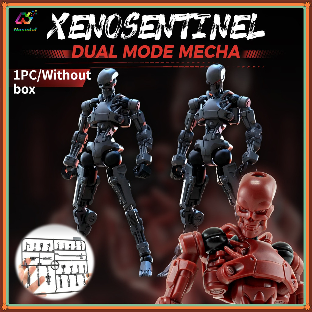1 PC 3.75 นิ้ว Sheik แผ่นดินใหญ่ XENOSENTINEL Mecha Assembly Model Kit 3MIN Project A Dual Mode Sentinel & Slay รูปแบบเต็ม Articulated Action Figure ไม่มีกล่อง