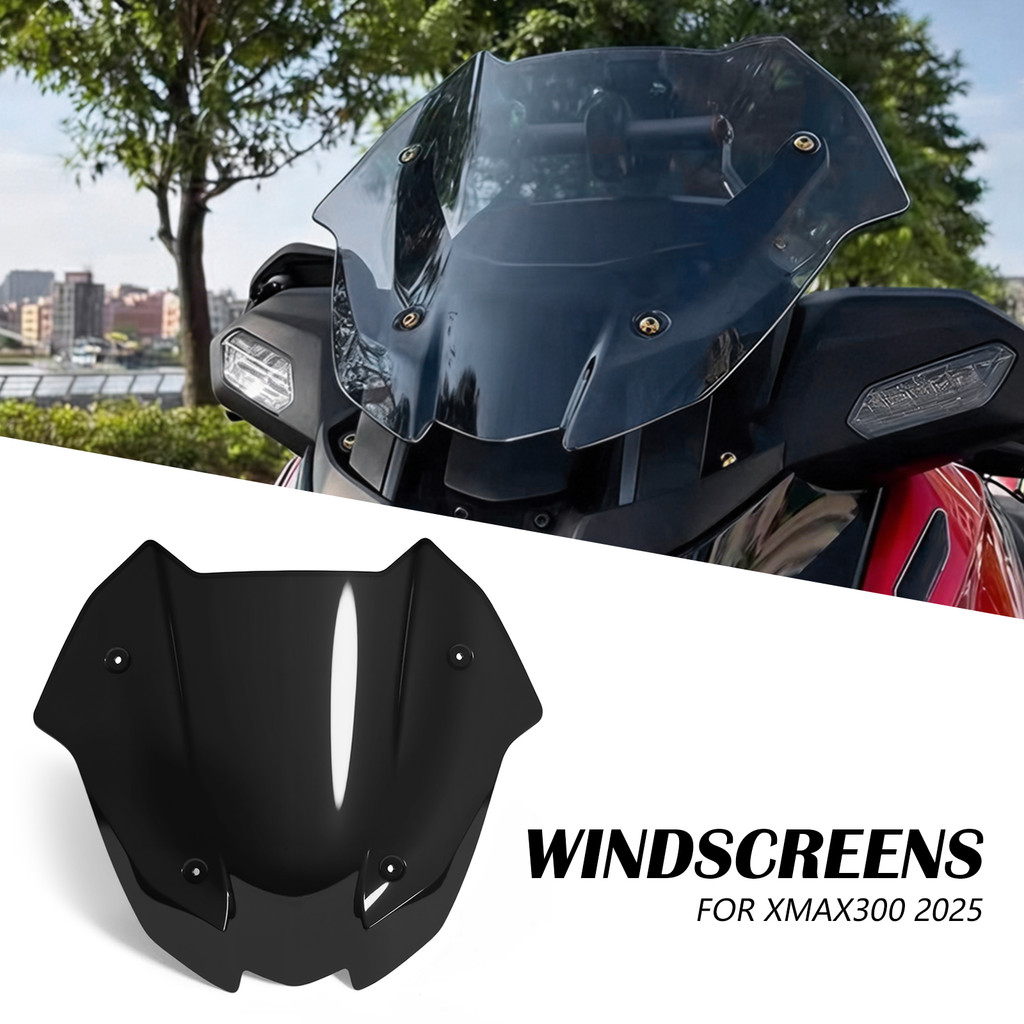 Fit XMAX 300 xmax 300 2025 กระจกรถจักรยานยนต์กระจกกระจก Deflectore Fairing สําหรับ Yamaha X-MAX300 X