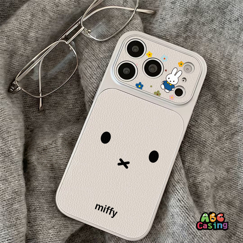 เคสนิ่มลายหน้า Miffy เรียบง่าย รองรับ iPhone 17 14 16 15 13 12 11 Pro Max 16 14 15 Plus Air 16 13 12 14 Pro วัสดุ TPU