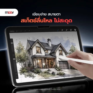 [ส่งไว] Moov FG03 ฟิล์มกระจก สำหรับ iPad Gen11 10 9 8 7 Air8 7 6 5 4 Pro M5 M4 11-13 นิ้ว M3 M2 M1 Mini 6 7 แบบด้าน