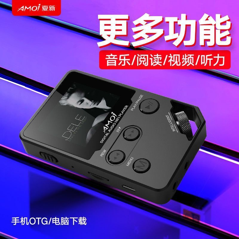 Amoi HIFI Lossless Bluetooth MP4 Player Mp3 Walkman รุ่นนักเรียนสามารถอ่านนวนิยายวิดีโอรถ